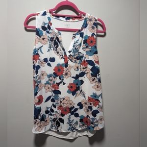 LOFT Outlet sleeveless floral top